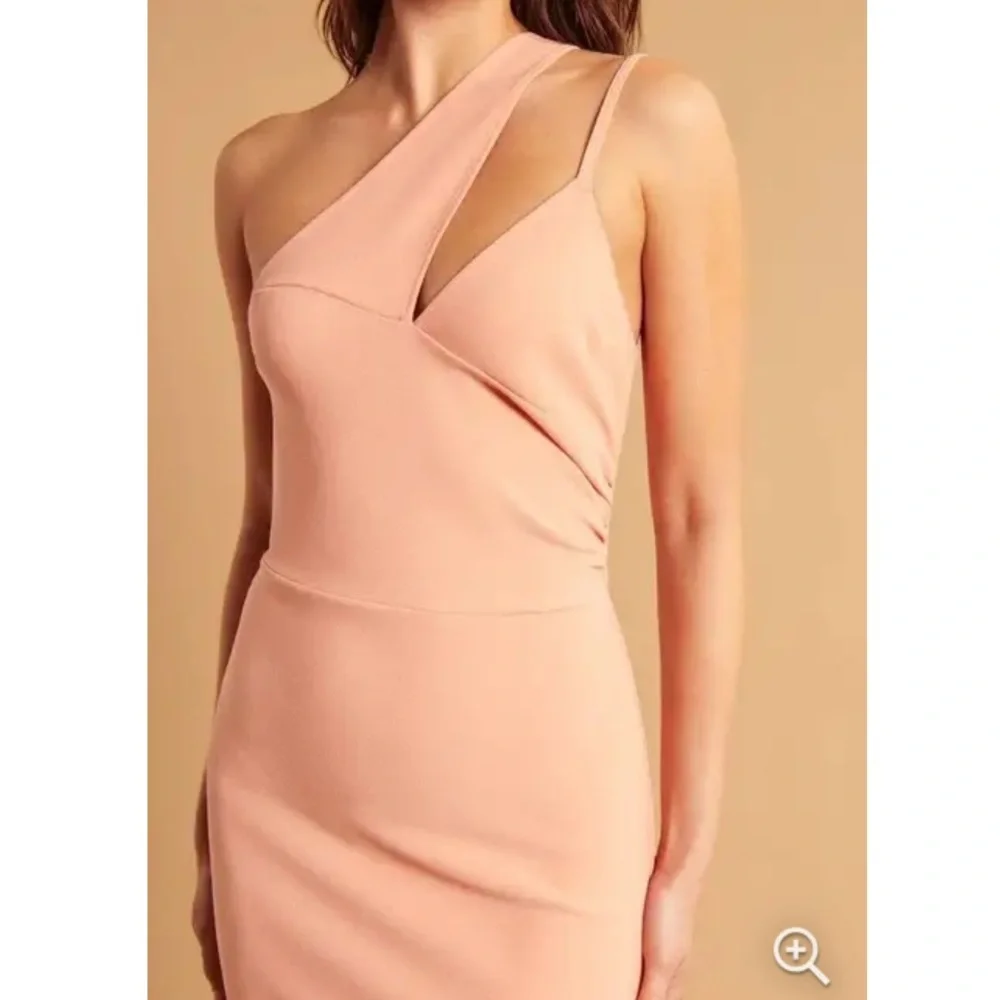 NWT Abercrombie Asymmetrical Ruched Maxi Dress